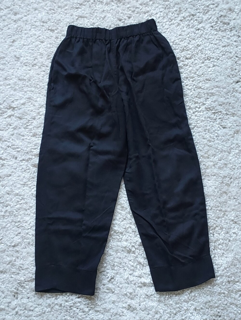Lauren Winter Slim Pants Black Tencel Small